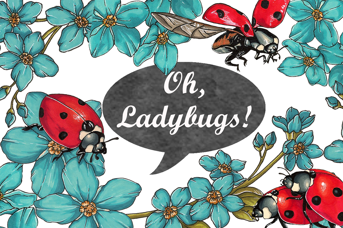 Oh, Ladybugs!...(marker collection) in Patterns - product preview 8