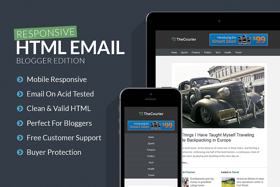 Blogger Responsive Email Template