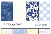 Asian Blue - Digital Paper