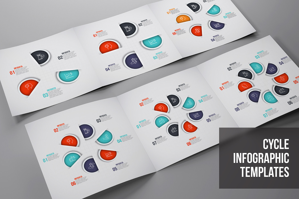 Infographics template set v.36 in Presentation Templates - product preview 8