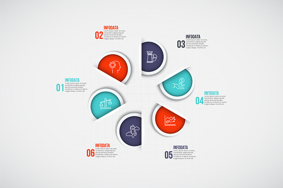 Infographics template set v.36 in Presentation Templates - product preview 5