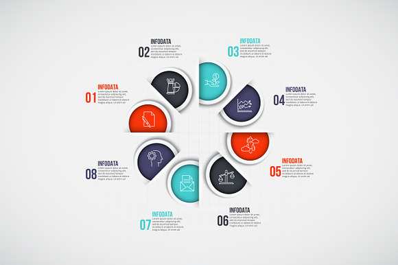 Infographics template set v.36 in Presentation Templates - product preview 7
