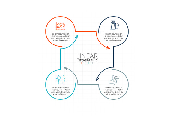 Linear elements for infographic v.10 in PowerPoint Templates - product preview 4