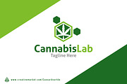Cannabis Lab logo template