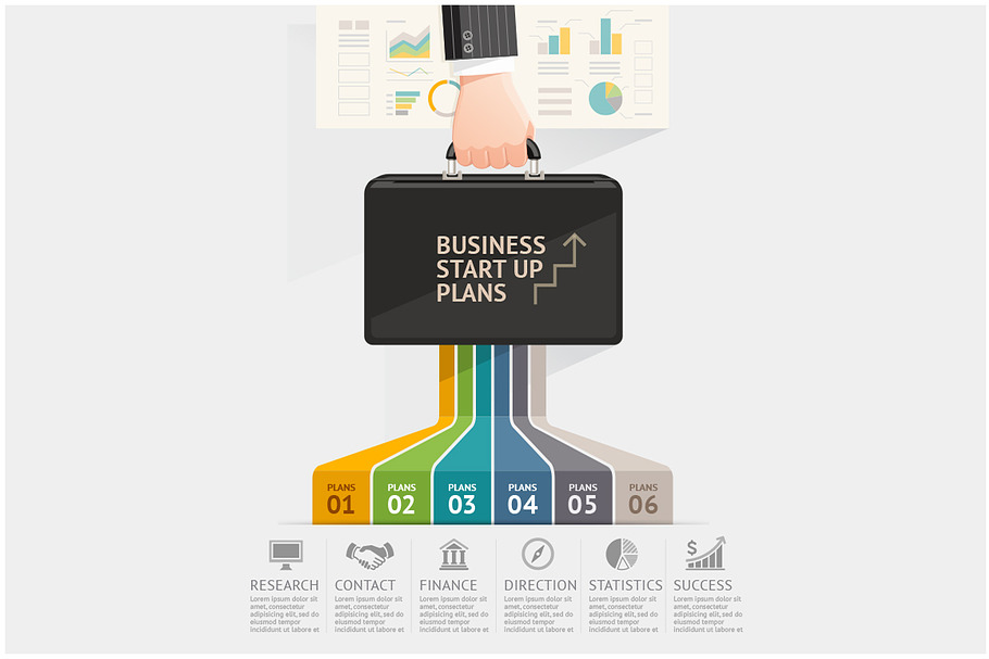 Business Start Up  Infographics in Presentation Templates - product preview 8