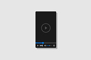 Music and video player screen set