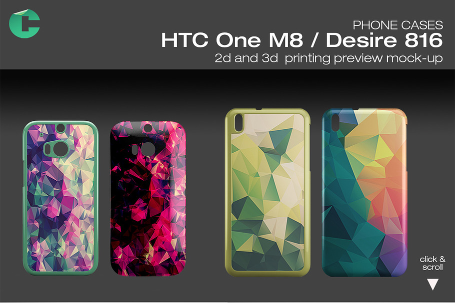 HTC one M8 / Desire 816 Mock-up in Product Mockups - product preview 8