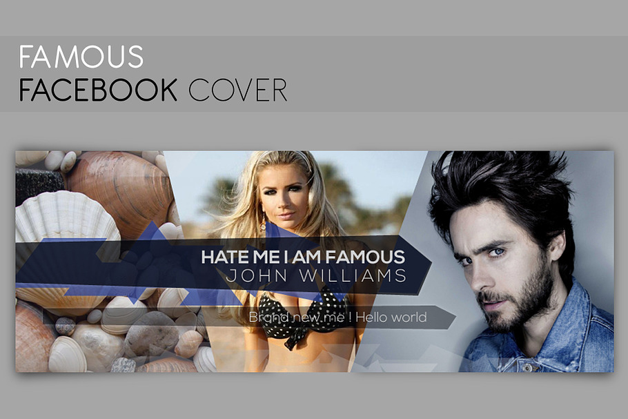Facebook Cover - FAMOUS in Facebook Templates - product preview 8