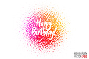 Happy Birthday For Greeting Card