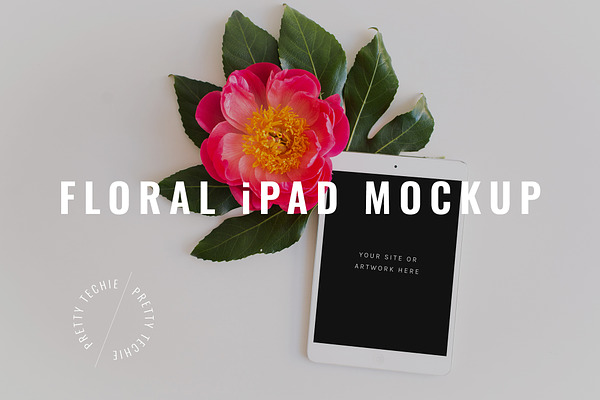 Floral iPad Mockup