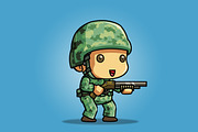 Tiny U.S Soldier