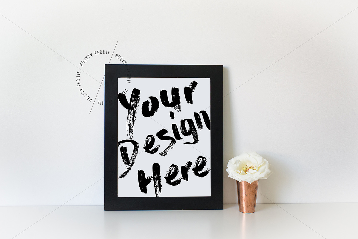 Plain Vertical Frame Mockup 8x10 in Print Mockups - product preview 8