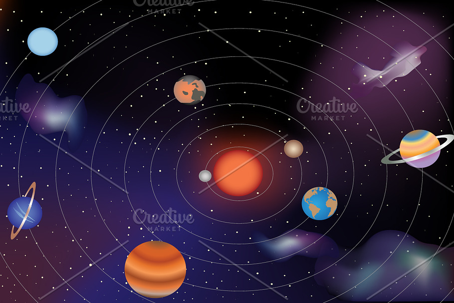 Solar system in Illustrations - product preview 8