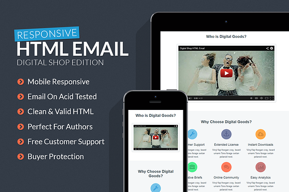 Digital Goods Responsive HTML Email in HTML/CSS Themes - product preview 2