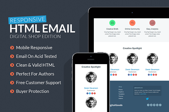 Digital Goods Responsive HTML Email in HTML/CSS Themes - product preview 3
