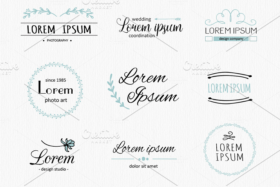 Vector logo templates. Logotypes in Logo Templates - product preview 8