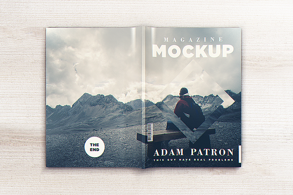 Magazine / Brochure MockUp in Print Mockups - product preview 8