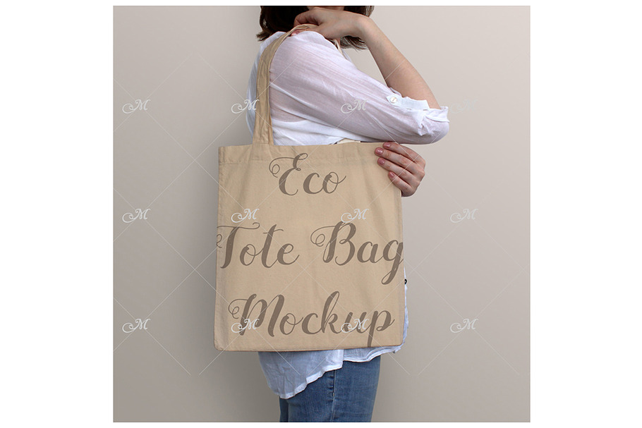 Eco tote bag Mockup #1 in Product Mockups - product preview 8
