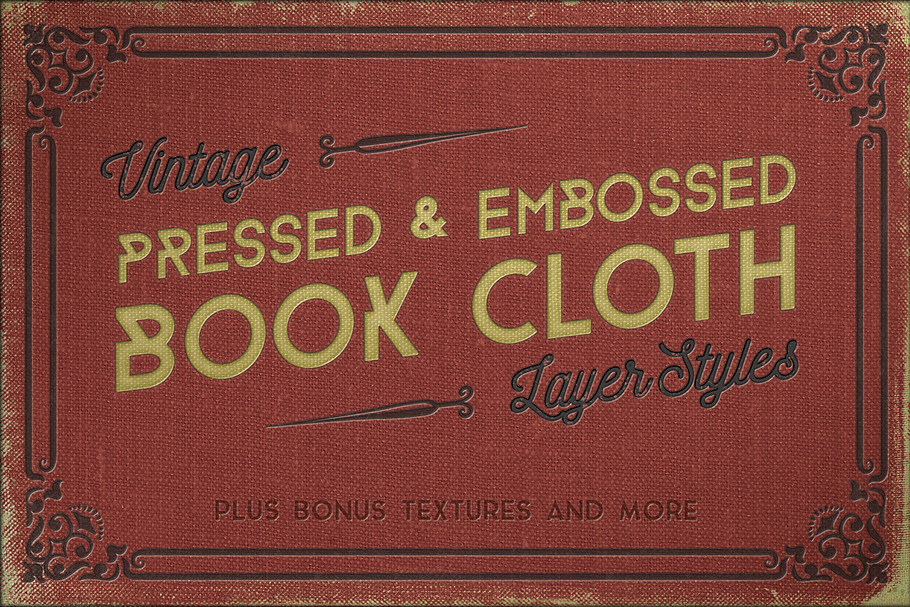 Vintage Pressed Book Cloth Styles+