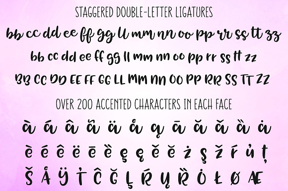 Tingler duo - two handwritten fonts in Stencil Fonts - product preview 3