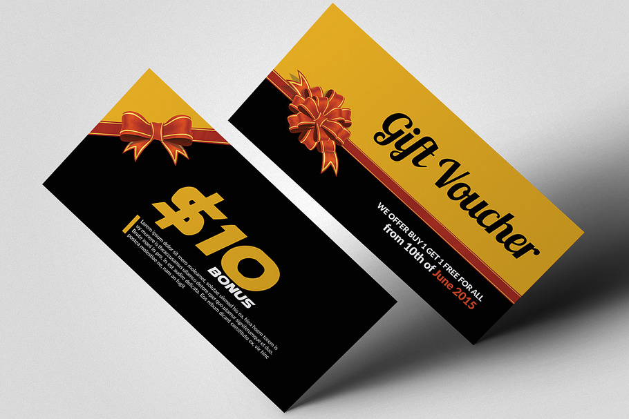 Multi Use Business Gift Voucher in Postcard Templates - product preview 8