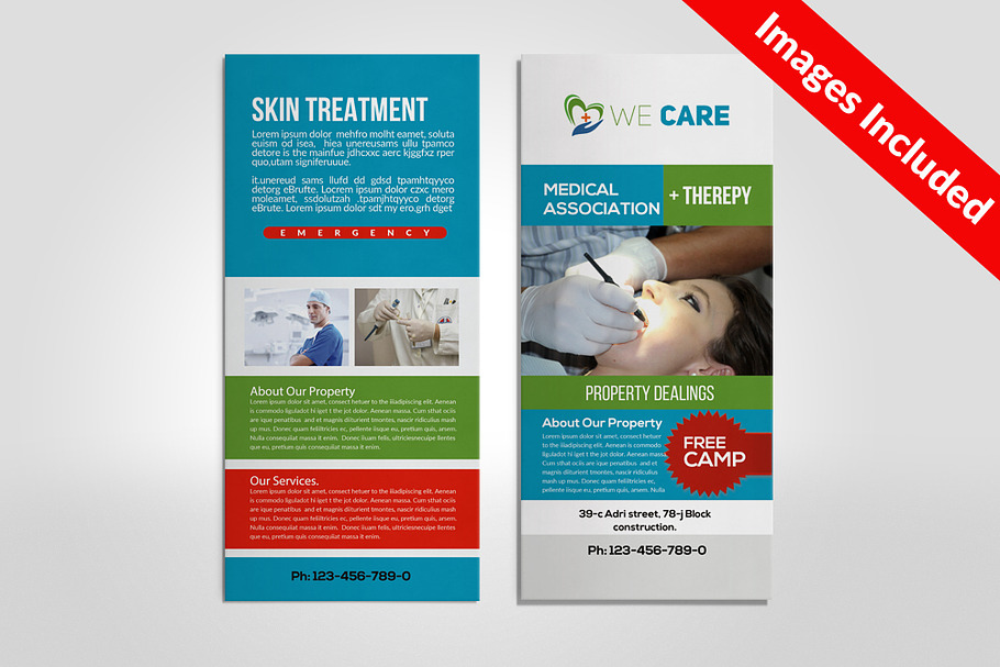 Medical Rack Card Template in Postcard Templates - product preview 8