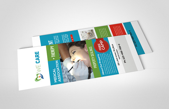 Medical Rack Card Template in Postcard Templates - product preview 2