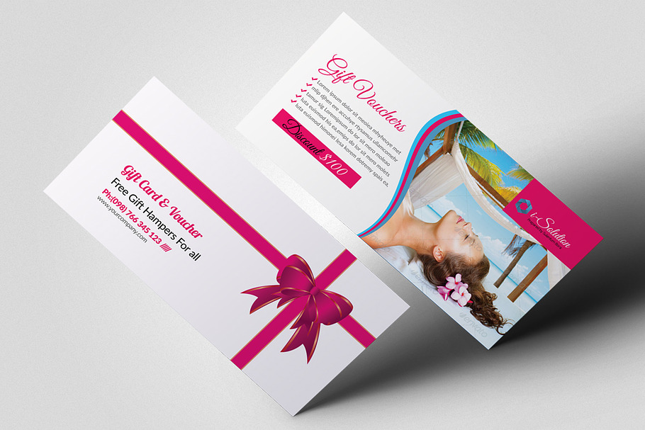 Beauty Spa Gift Voucher Template in Postcard Templates - product preview 8