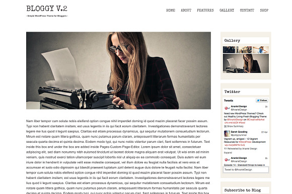 Bloggy v.2 - Blog WordPress Theme in WordPress Blog Themes - product preview 2