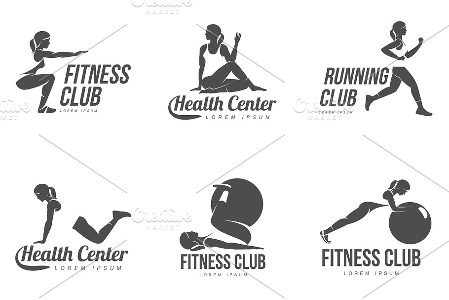 Aerobic workout logo in Logo Icons - product preview 8