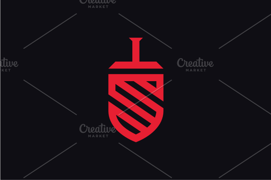 Sword Shield Logo in Logo Templates - product preview 8