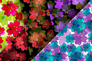 6 Seamless floral patterns . 