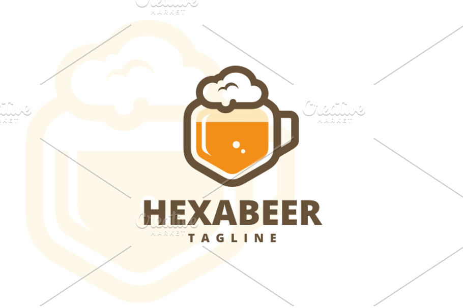 Hexa Beer Logo in Logo Templates - product preview 8