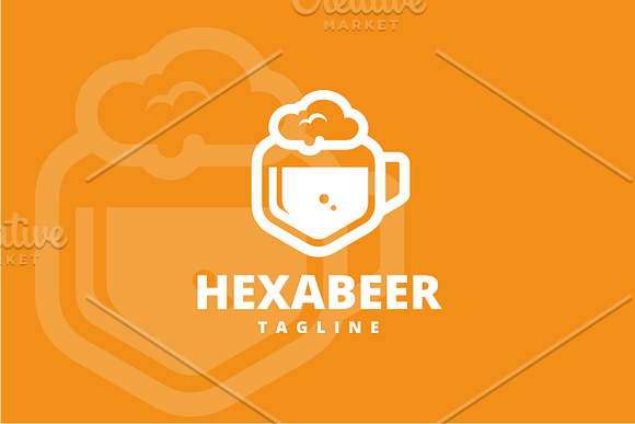 Hexa Beer Logo in Logo Templates - product preview 1