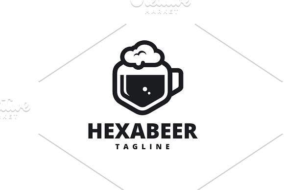 Hexa Beer Logo in Logo Templates - product preview 2