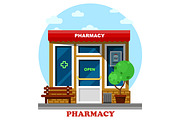 Pharmacy shop or store