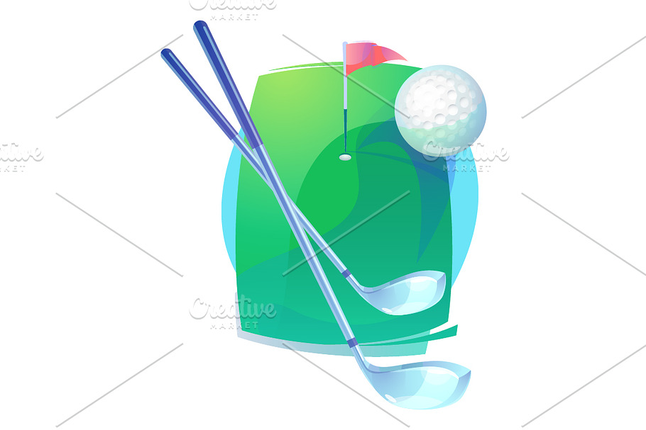 Golf gear icon or logo in Graphics - product preview 8