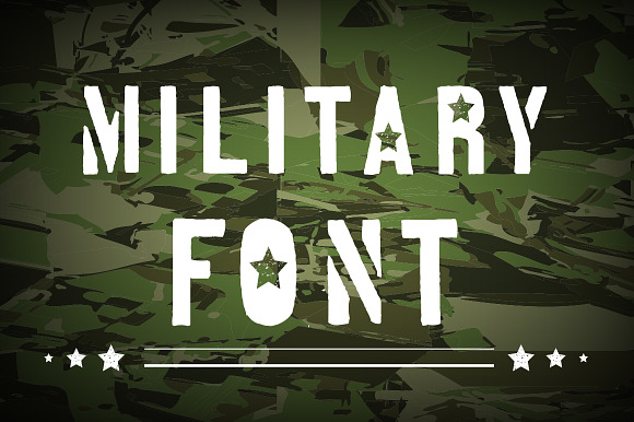 Military font. in Military Fonts - product preview 4