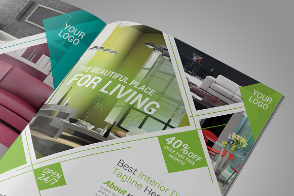 Interior Design Flyer in Flyer Templates - product preview 2