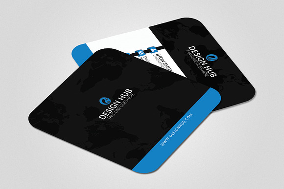 Mini Social Business Card Template in Card Templates - product preview 2