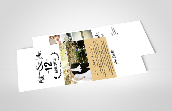 Wedding Rack Card Templates in Card Templates - product preview 2