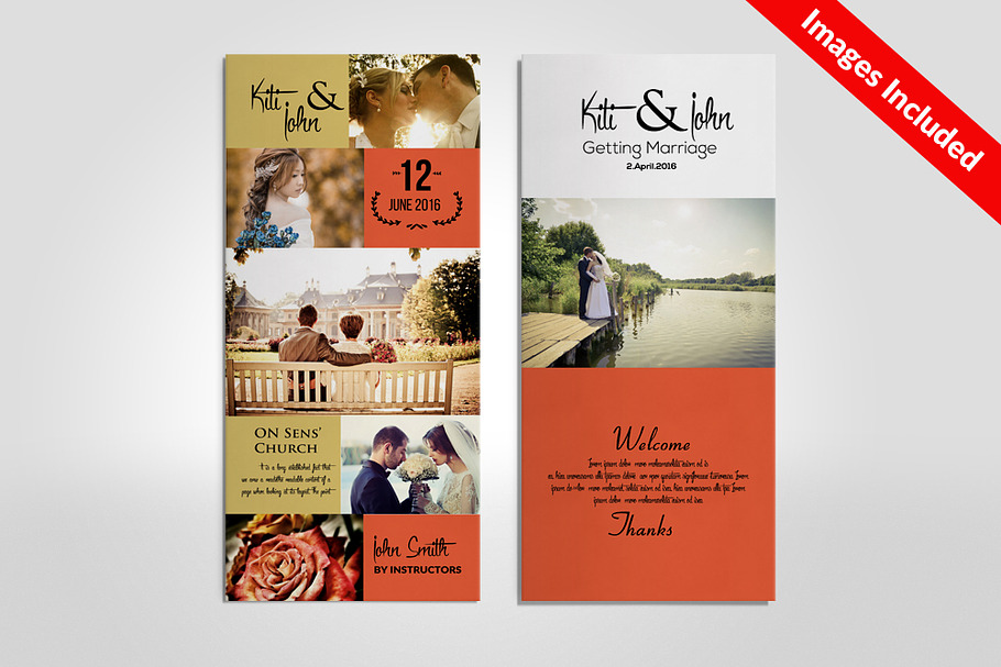 Wedding Rack Card Templates in Card Templates - product preview 8
