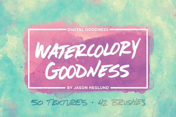 Watercolory Goodness Bundle  in Textures - product preview 2