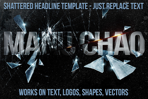 Broken Glass Headline / Logo  in Product Mockups - product preview 2