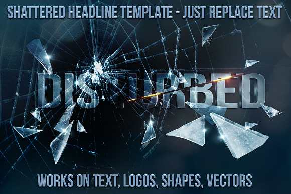 Broken Glass Headline / Logo  in Product Mockups - product preview 3