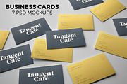 Business cards. 7 PSD mockups