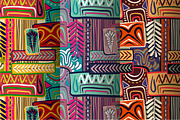 3 Colorful African Patterns