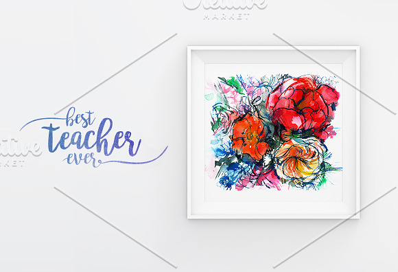 For the best teacher ever in Card Templates - product preview 4