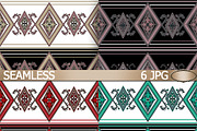 Set of ethnic folk patterns.