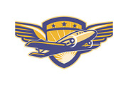 Propeller Airplane Shield Wings